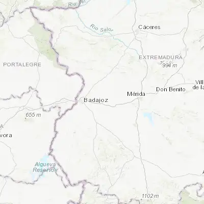 Map showing location of Talavera La Real (38.877940, -6.768560)