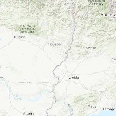 Map showing location of Tamarit de Llitera / Tamarite de Litera (41.869100, 0.422140)