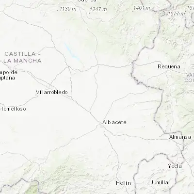 Map showing location of Tarazona de la Mancha (39.250000, -1.916670)