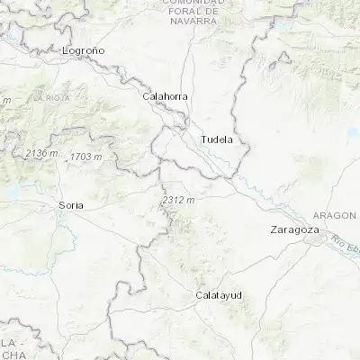 Map showing location of Tarazona (41.904750, -1.726780)