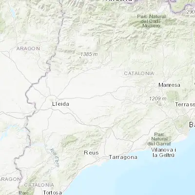 Map showing location of Tàrrega (41.647040, 1.139570)
