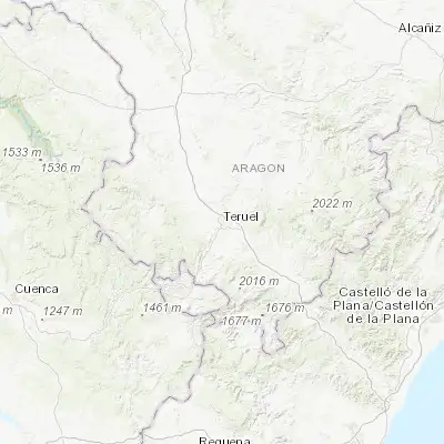 Map showing location of Teruel (40.345600, -1.106460)