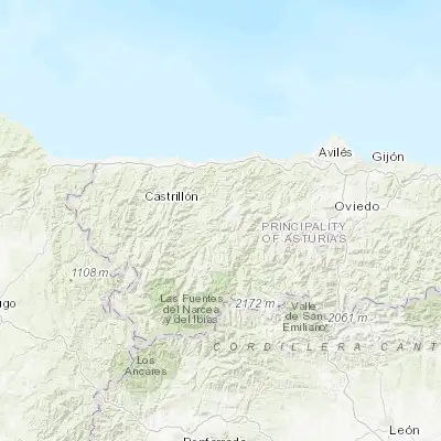 Map showing location of Tineo (43.337650, -6.414520)