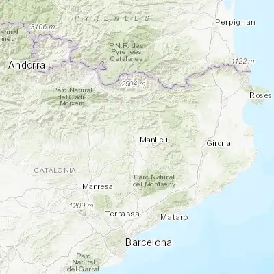 Map showing location of Torelló (42.046270, 2.266790)