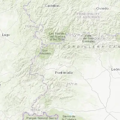 Map showing location of Toreno (42.699550, -6.512360)