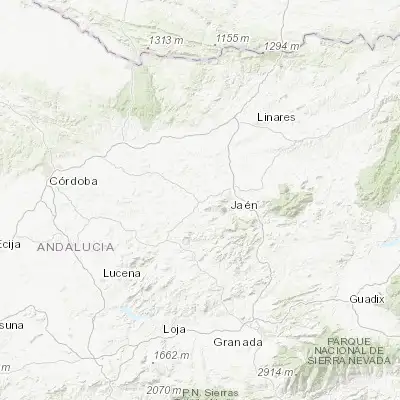Map showing location of Torredonjimeno (37.767480, -3.957760)