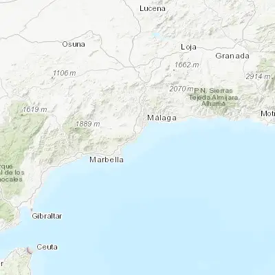 Map showing location of Torremolinos (36.620350, -4.499760)