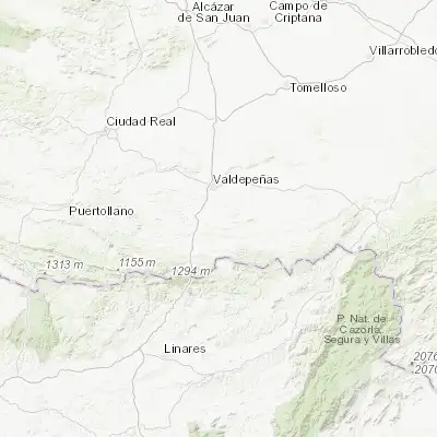 Map showing location of Torrenueva (38.639600, -3.362590)