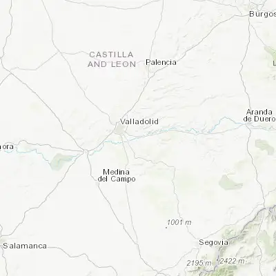 Map showing location of Tudela de Duero (41.584500, -4.580930)