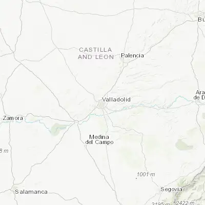 Map showing location of Valladolid (41.655180, -4.723720)