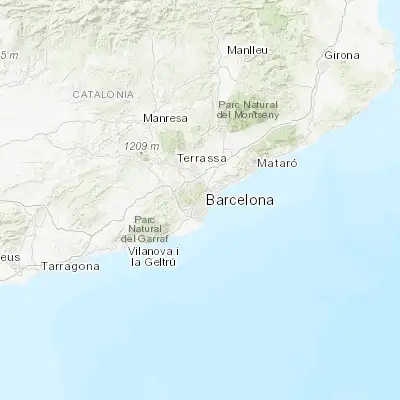 Map showing location of Vallcarca (41.412090, 2.143940)