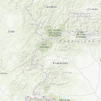 Map showing location of Vega de Espinareda (42.725370, -6.654390)