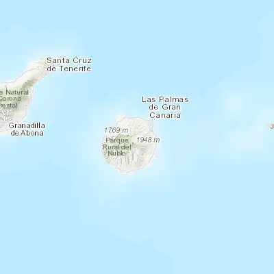 Map showing location of Vega de San Mateo (28.008920, -15.533300)