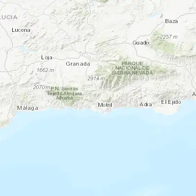 Map showing location of Vélez de Benaudalla (36.832440, -3.515390)
