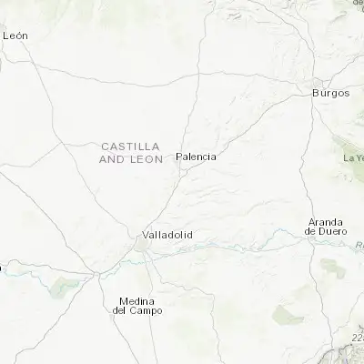 Map showing location of Venta de Baños (41.921100, -4.490890)