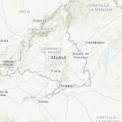 Map showing location of Vicálvaro (40.400000, -3.600000)