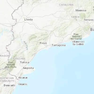 Map showing location of Vila-seca (41.111180, 1.147640)