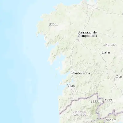 Map showing location of Vilanova de Arousa (42.564000, -8.827970)
