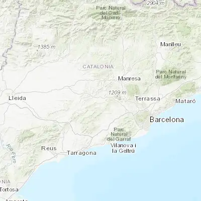 Map showing location of Vilanova del Camí (41.571650, 1.637510)