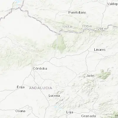 Map showing location of Villa del Río (37.981080, -4.290030)