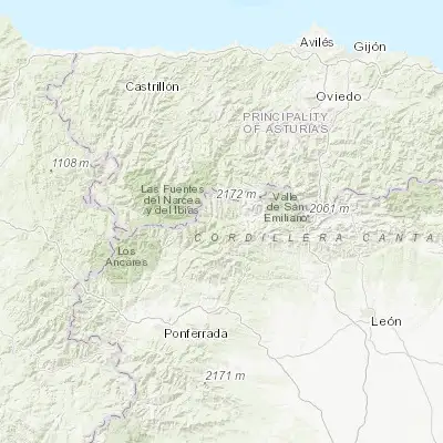 Map showing location of Villablino (42.939320, -6.319430)