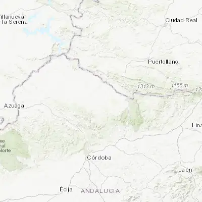 Map showing location of Villanueva de Córdoba (38.322770, -4.628730)