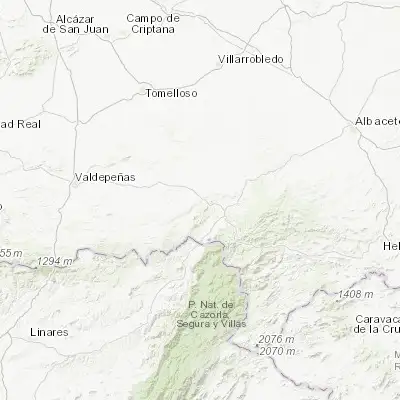 Map showing location of Villanueva de la Fuente (38.694630, -2.696370)