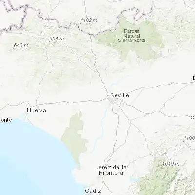 Map showing location of Villanueva del Ariscal (37.396230, -6.140770)