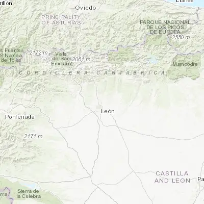 Map showing location of Villaquilambre (42.646850, -5.558350)