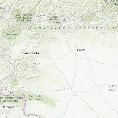 Map showing location of Villarejo de Órbigo (42.445590, -5.904620)