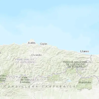 Map showing location of Villaviciosa (43.481260, -5.435740)