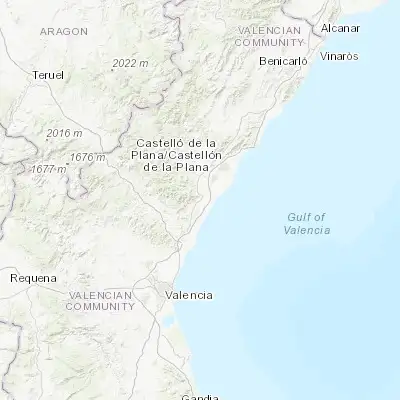 Map showing location of Villavieja (39.850000, -0.183330)