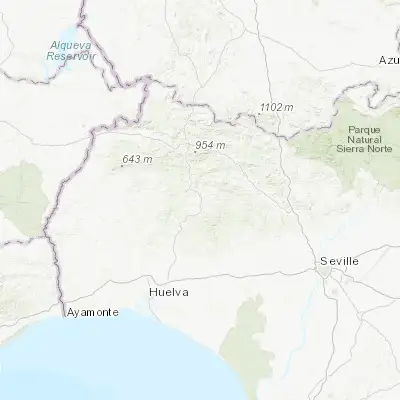 Map showing location of Zalamea la Real (37.680120, -6.659770)