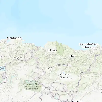Map showing location of Zamudio (43.286000, -2.870000)