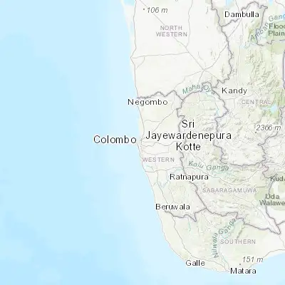 Map showing location of Kolonnawa (6.932900, 79.884800)