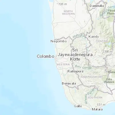 Map showing location of Kotikawatta (6.926900, 79.909500)
