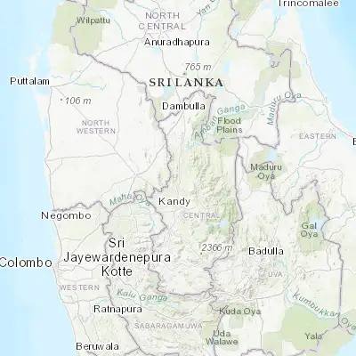Map showing location of Matale (7.469800, 80.621700)
