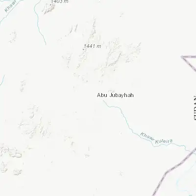 Map showing location of Abu Jibeha (11.456200, 31.228500)