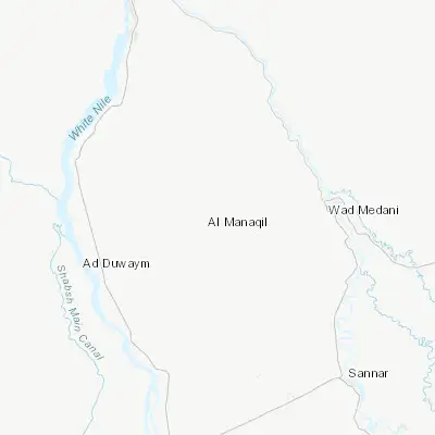 Map showing location of Al Kiremit al ‘Arakiyyīn (14.347600, 32.943700)