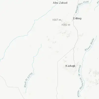 Map showing location of Al Lagowa (11.400000, 29.133330)