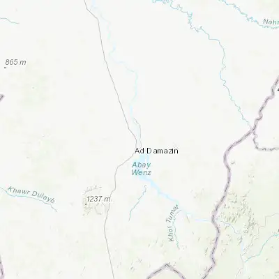 Map showing location of Ar Ruseris (11.865900, 34.386900)