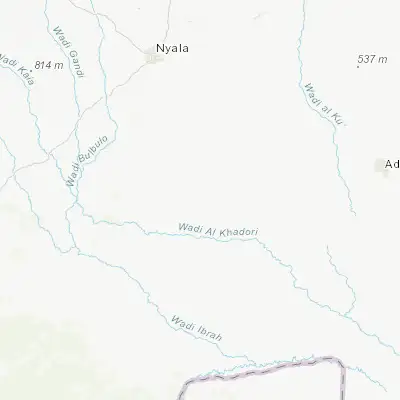 Map showing location of Gereida (11.275430, 25.140260)