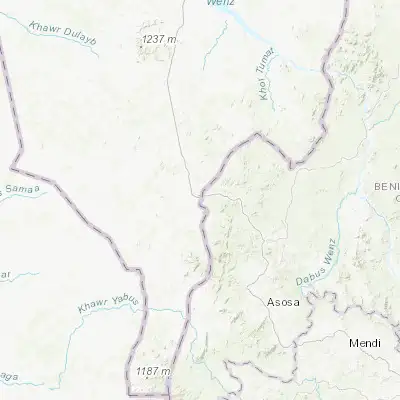 Map showing location of Kurmuk (10.550000, 34.283330)