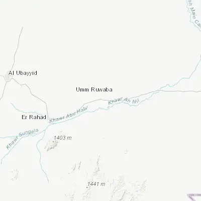 Map showing location of Umm Ruwaba (12.906100, 31.215800)