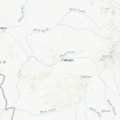 Map showing location of Zalingei (12.909180, 23.470580)