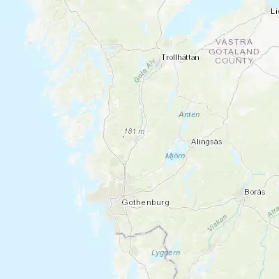 Map showing location of Älvängen (57.958720, 12.123500)