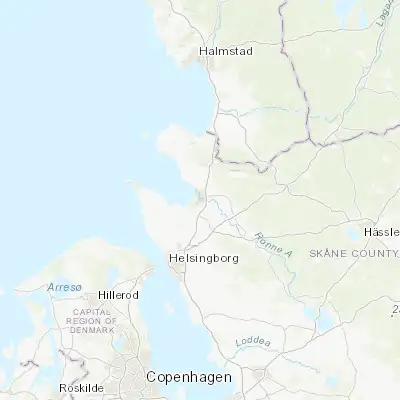 Map showing location of Ängelholm (56.242800, 12.862190)