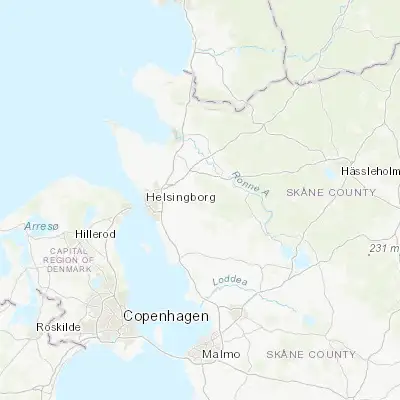 Map showing location of Billesholm (56.050000, 13.000000)