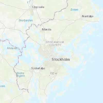 Map showing location of Djursholm (59.399260, 18.056190)
