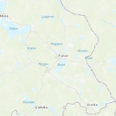 Map showing location of Falun (60.603570, 15.625970)